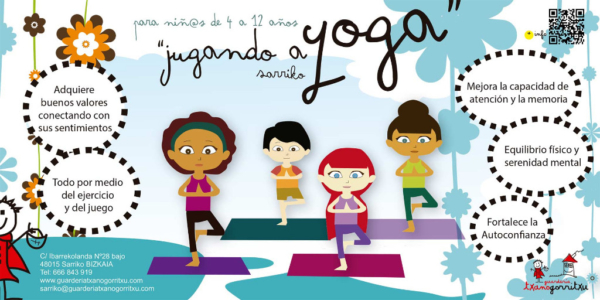 yoga para niños guardería txanogorritxu sarriko